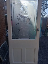 Deep cut etched glass - etched,