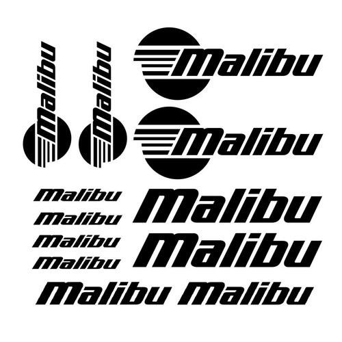 Malibu boat sticker outdoor - malibu,