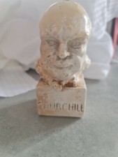 Sir Winston Churchill Bust Sculpture Ornament Statue - UK Borthwick RARE