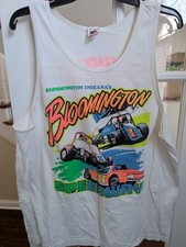 Vintage Bloomington Speedway Indiana Tank top Mens Extra Large XL Dirt Track