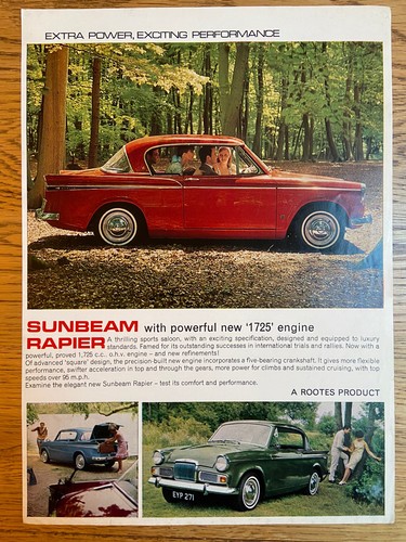 Sunbeam rapier series 1725cc - v,