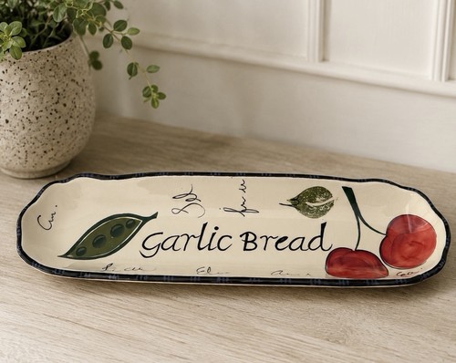 Vintage ceramic garlic bread - ceramic,