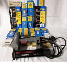 Rapesco Electric Nail Gun with New boxes of Nails.   Weighs 7KG.