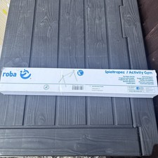 roba Montessori Baby Play Arch - Baby Gym & White Painted Wooden Activity Center