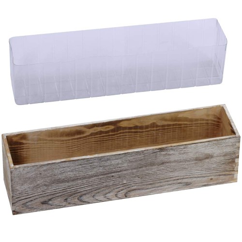 Pcs wood planter rectangle - pcs,