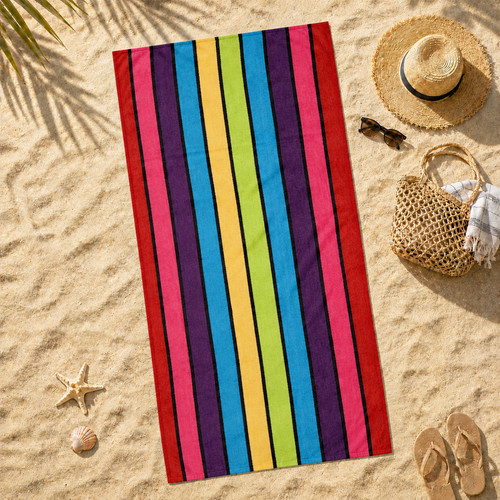 Large beach towel velour - beach,