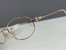 Valentino Eyeglasses Frames woman Round Gold Oval Angular 5157 Large L Full Rim