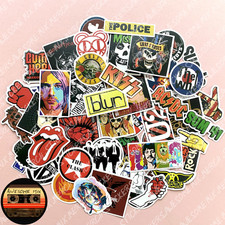 50 Rock Mix Music Stickers -