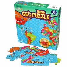GeoTOYS World GeoPuzzle Jigsaw - geography, education, floor jigsaw puzzle