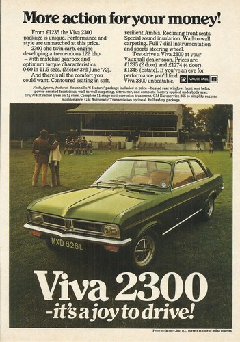 Vauxhall viva 2300 original - viva, hc