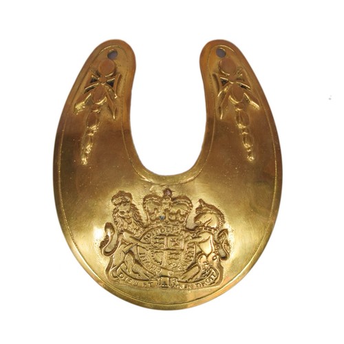 British military brass gorget - british,
