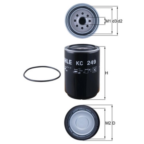 Fuel filter fits - 1x, fits:
