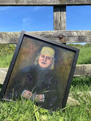 Vintage naive folk art - folk,