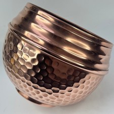 VINTAGE FRENCH HAVARD VILLEDIEU SIZE No. 2 STAMPED HAMMERED COPPER PLANTER POT