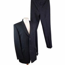 Crombie Pinstripe Wool Suit