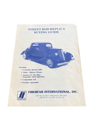 Vtg fiberfab street rod - vtg,