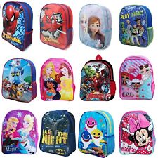 Boys Girls Kids Backpack Junior Toddlers Character Rucksack School Lunch Bag