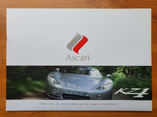 Ascari KZ1 limited edition no. 306 of 950 car sales brochure.