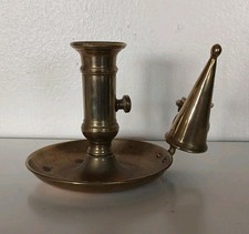 Antique brass candle holder