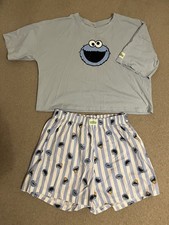 Sesame Street Cookie Monster Pyjama Set Size XS