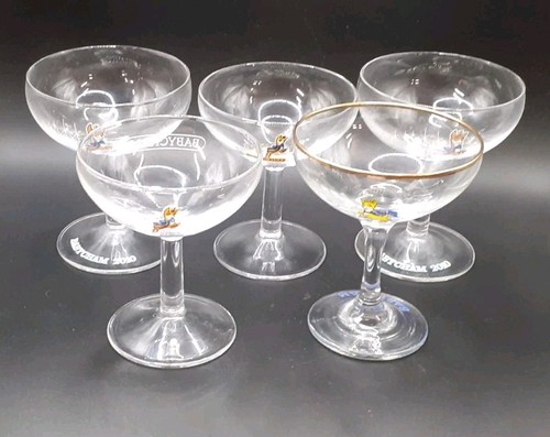 Babycham stemmed glasses - stemmed,