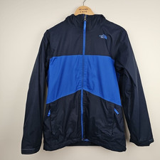 North Face Boys Coat Jacket Size XL Age 18-20 Yrs Waterproof Blue