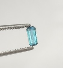Blue tourmaline faceted - tourmaline,