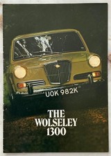 WOLSELEY 1300 Car Sales