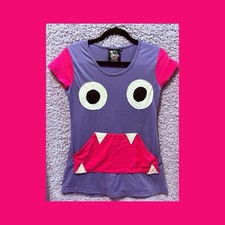 Cupcake Cult purple monster pocket mouth t-shirt