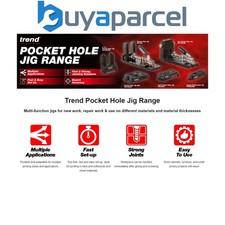 Trend Pocket Hole Instant Join Woodwork Jigs - Joiners Cabinet Makers Carpenters