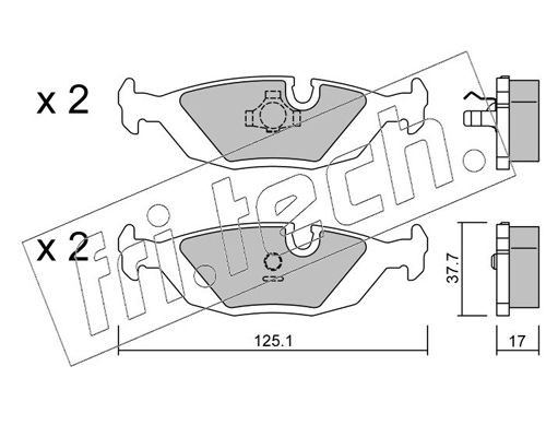 Brake pads fri tech - pads, fri.tech.