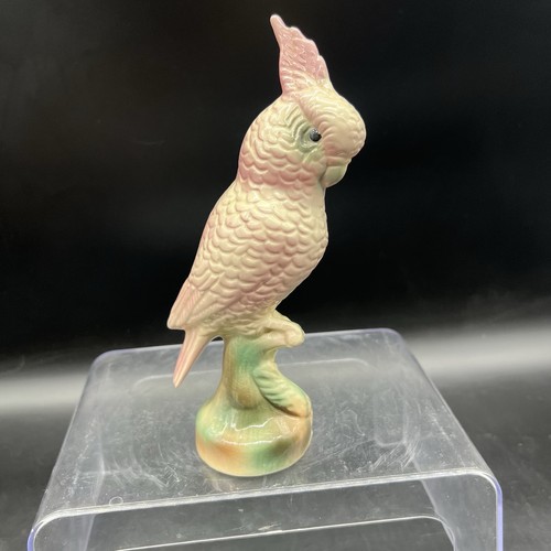 Vintage pink cockatoo parrot - vintage,