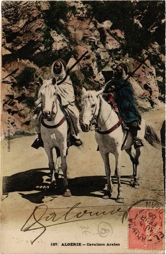 Old postcard algeria arab - old,