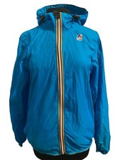 K-Way Le VRAI 3.0 Claude Packable Windbreaker Rain Jacket Green Marine WEV