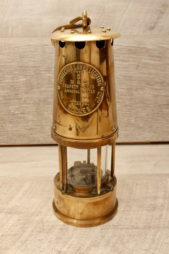 Vintage brass protector lamp - vintage,