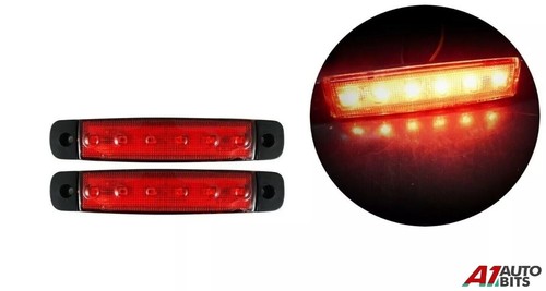 Red rear side marker lights - red,