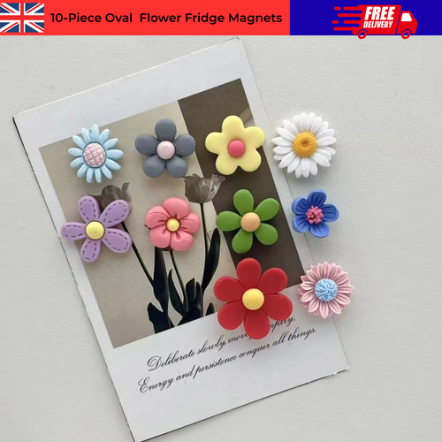 10pcs flower fridge magnets - 10pcs,