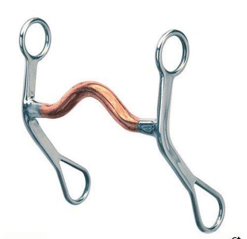 Western copper port horse bit - horse,