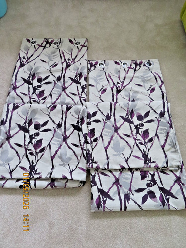 Dunelm zen curtains plum - dunelm,