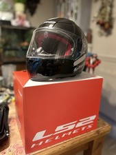 LS2 Motorcycle Helmet FF353 Rapid Full Face Glossy Black and Red Size M