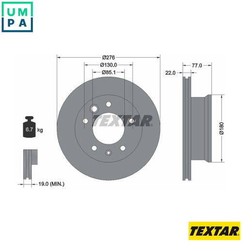 Brake disc 92131503 - brake,