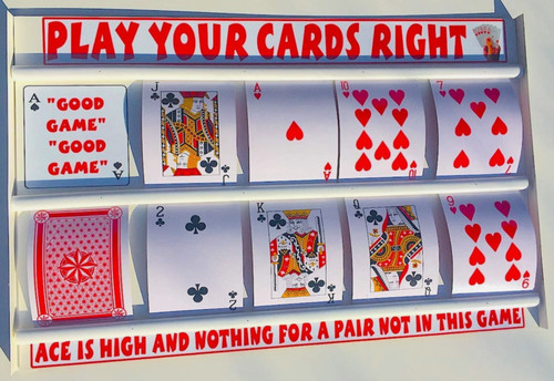 Play your cards right game - play,