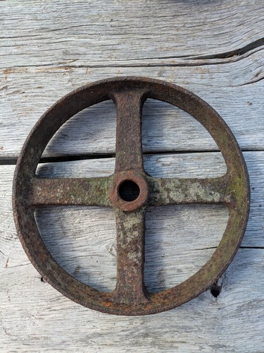 Heavy antique cast iron - cast, wheel