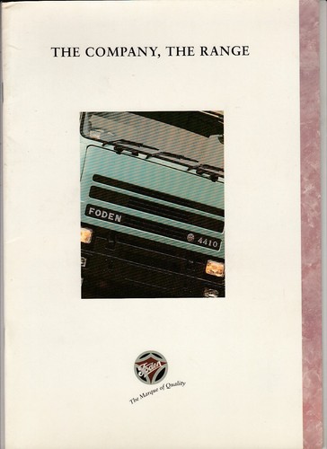1993 foden trucks corporate - foden,