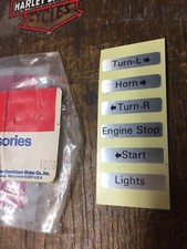 HARLEY DAVIDSON 1972-1981 HANDLEBAR SWITCH HOUSING DECALS STICKERS  HD BOX22