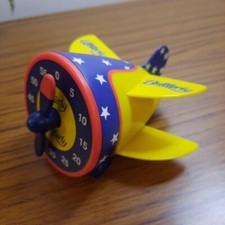 Vintage Utterly Butterly Bi-Plane Aeroplane Kitchen Timer Egg Oven Cooking Retro