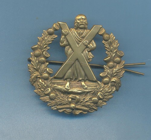 Cameronian highlanders brass - cameronian, highlanders.brass