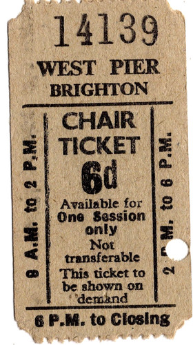 Pier chair ticket west - pier, ticket: