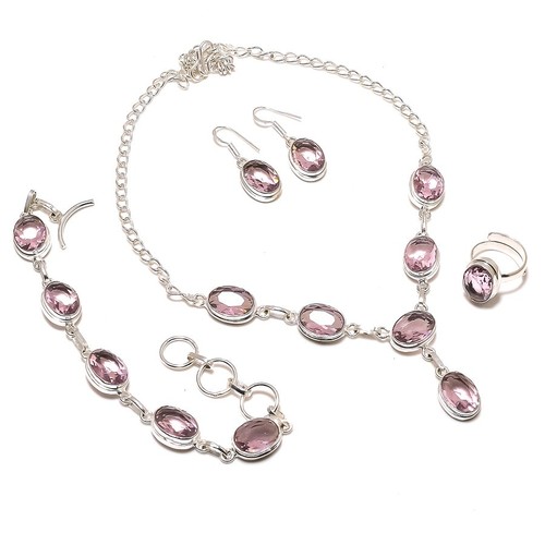 Pink kunzite oval - pink,