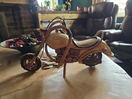 Wooden motorcycle handmade - motorcycle,